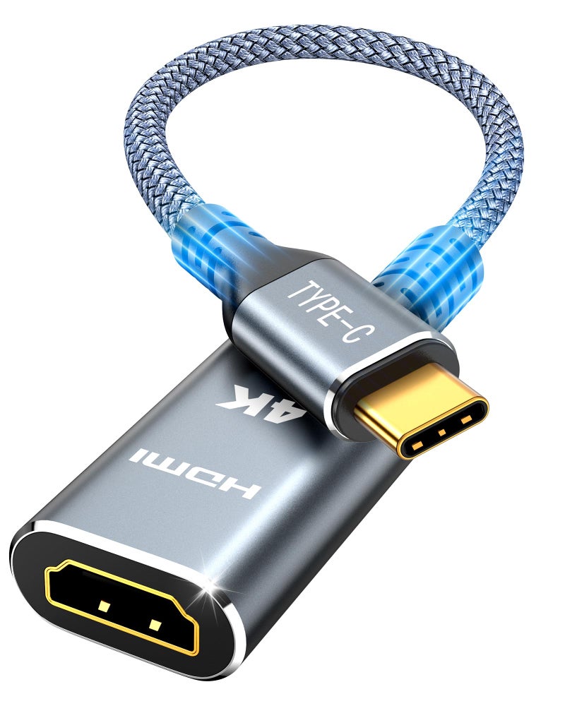 Highwings محول USB C إلى HDMI من Highwings (4K@60Hz)، محول كابل USB Type C إلى HDMI [سرعة عالية، Thunderbolt 3/4 منافذ]، متوافق مع iPhone 15/16 Pro/Max، MacBook Pro/Air، iPad، iMac والمزيد - Image 1